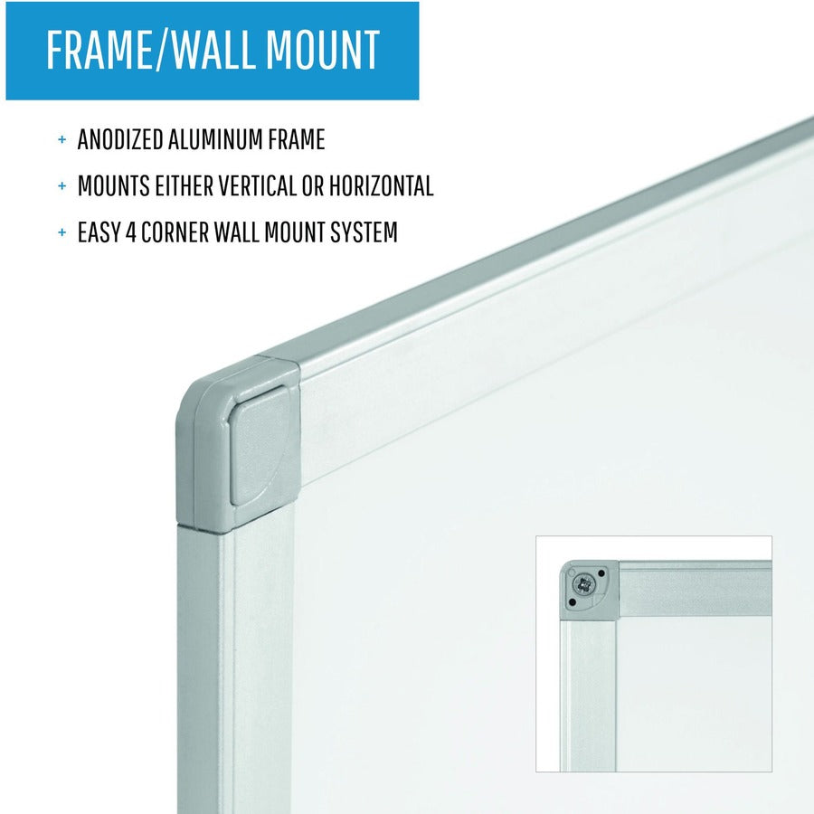Image of Bi-silque Dry-Erase Board, Porcelain, 18"Wx24"Lx1/2"H, Multi