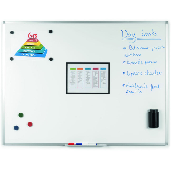 Image of Bi-silque Dry-Erase Board, Porcelain, 18"Wx24"Lx1/2"H, Multi
