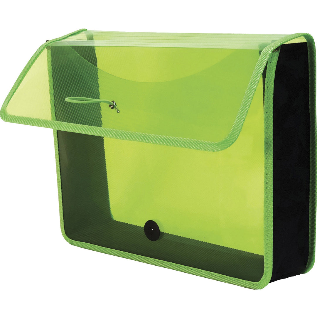 Image of Lion File Wallet, Band/Button, 13-1/10"Wx10-1/5"H, GN