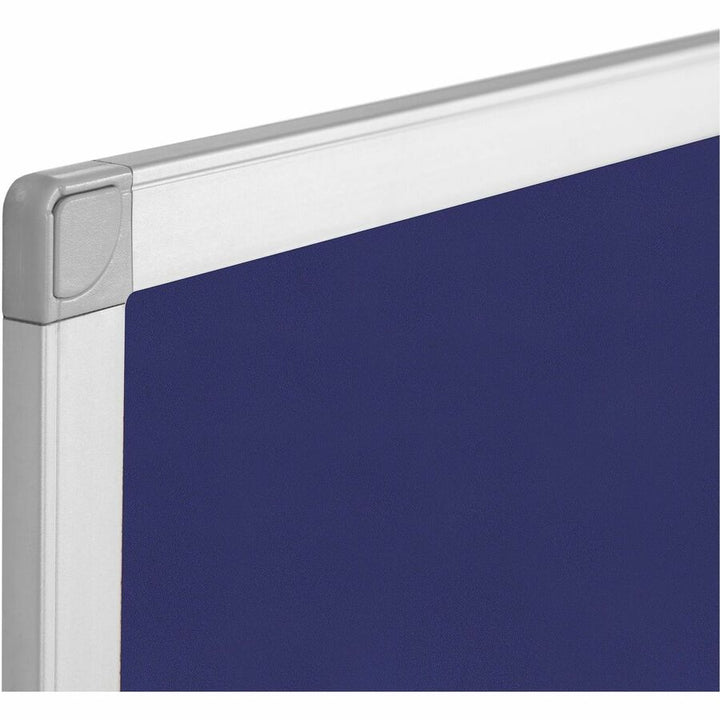 Image of Bi-silque Bulletin Board, Blue Fabric, 24"Wx36"Lx1/2"H, Blue