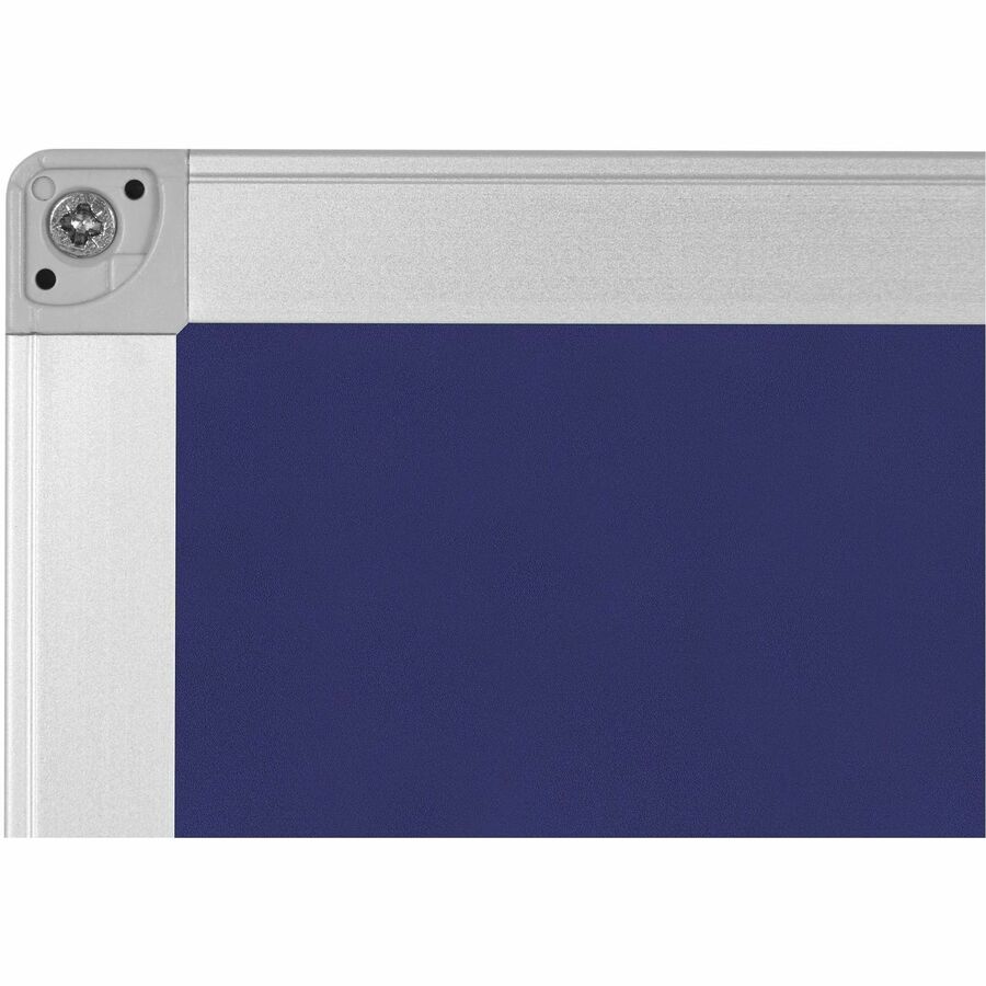 Image of Bi-silque Bulletin Board, Blue Fabric, 36"Wx48"Lx1/2"H, Blue