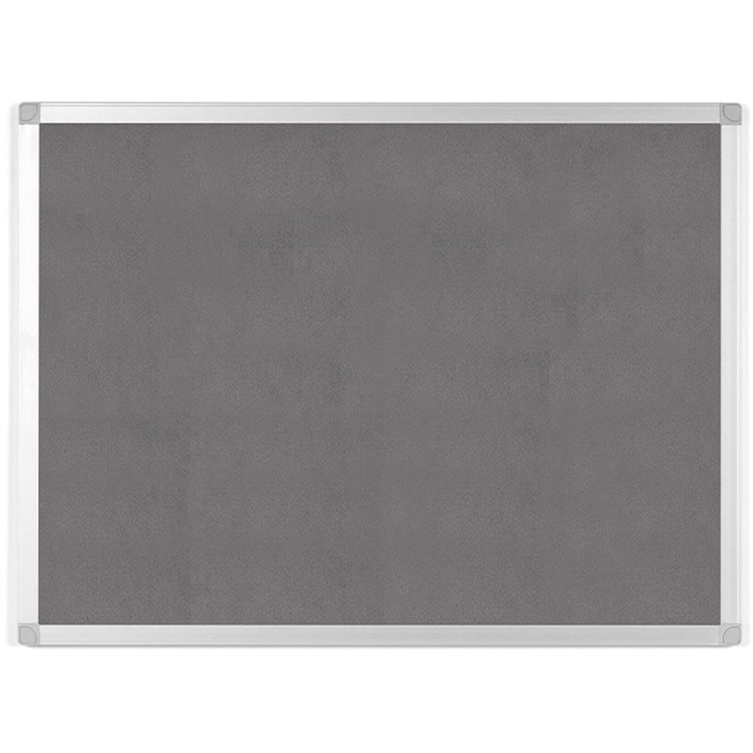 Image of Bi-silque Bulletin Board, Gray Fabric, 24"Wx36"Lx1/2"H, Gray