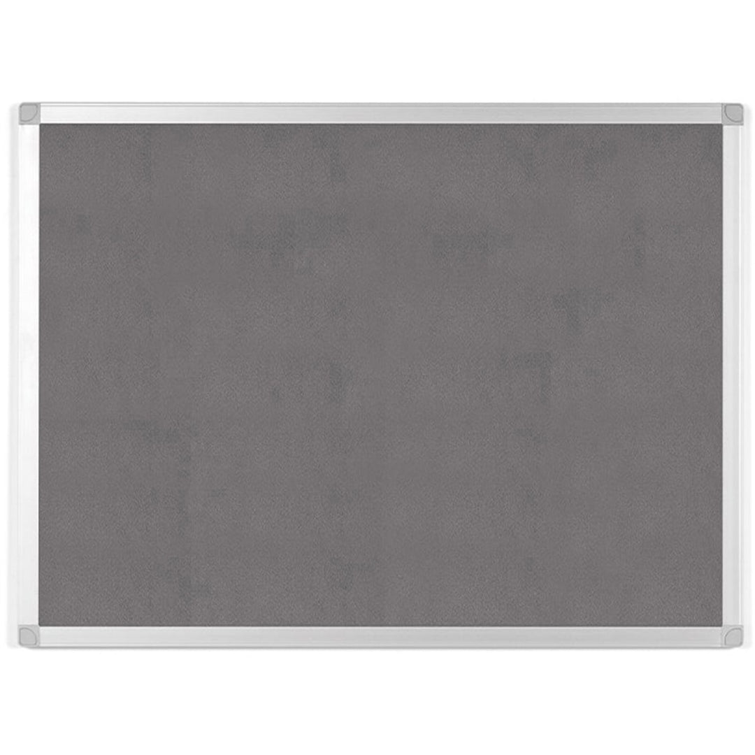 Image of Bi-silque Bulletin Board, Gray Fabric, 36"Wx48"Lx1/2"H, Gray