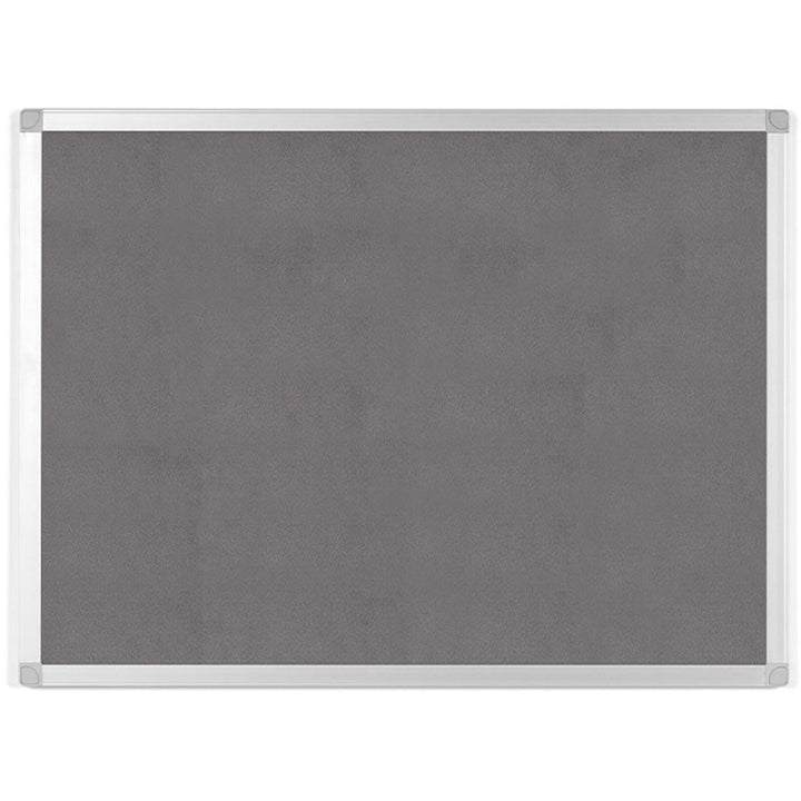 Image of Bi-silque Bulletin Board, Gray Fabric, 36"Wx48"Lx1/2"H, Gray