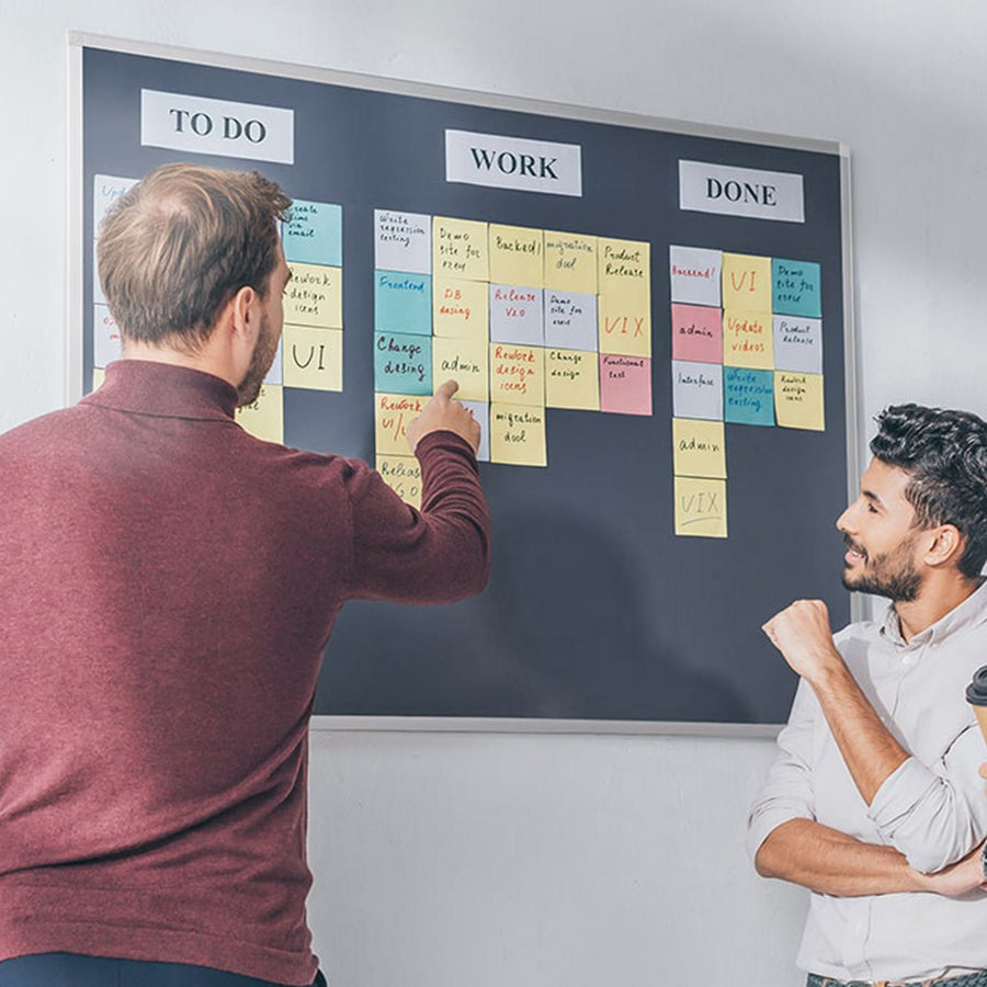 Image of Bi-silque Bulletin Board, Gray Fabric, 36"Wx48"Lx1/2"H, Gray