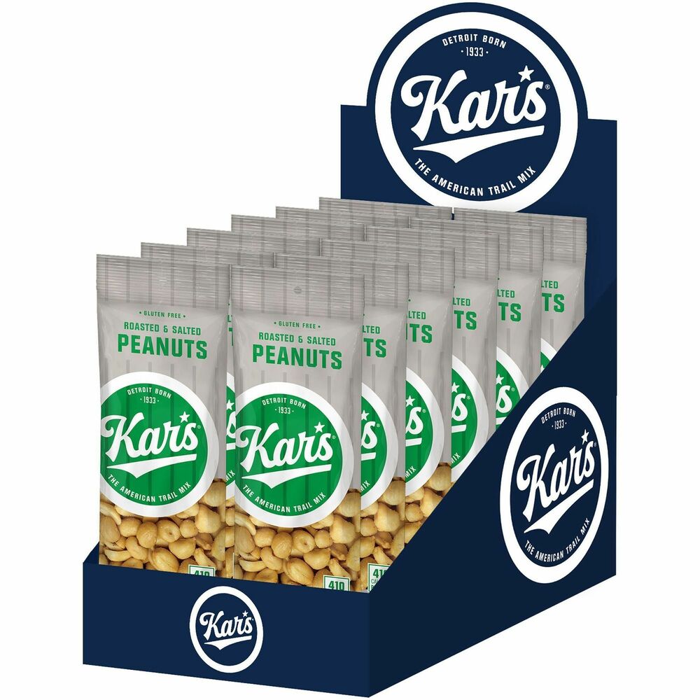 Image of Kar's Nuts Peanuts, Salted, Roasted, 2.5 oz, 12/BX