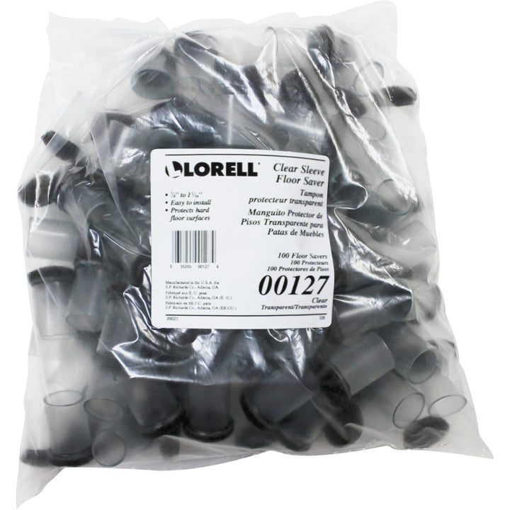 Image of Lorell Floor Protector,7/8"FlexSlve,1-1/8"BaseDia,1-5/8"H,100/BG,CL