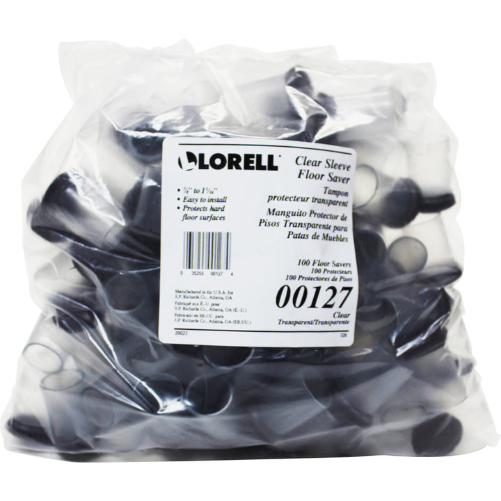 Image of Lorell Floor Protector,7/8"FlexSlve,1-1/8"BaseDia,1-5/8"H,100/BG,CL