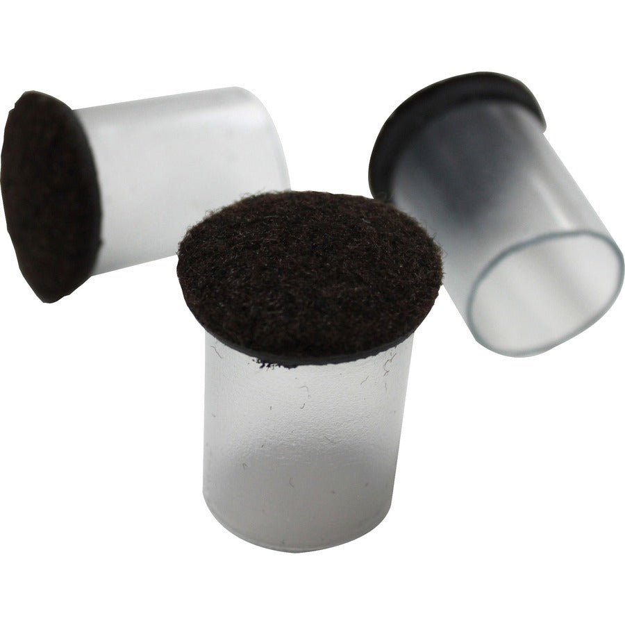 Image of Lorell Floor Protector,1-1/8"FlxSlve,1-3/8"BseDia,1-7/8"H,100/BG,CL