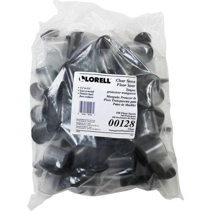 Image of Lorell Floor Protector,1-1/8"FlxSlve,1-3/8"BseDia,1-7/8"H,100/BG,CL