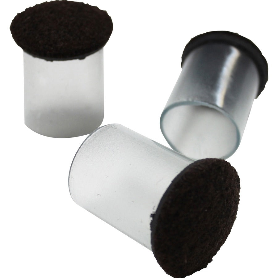 Image of Lorell Floor Protector,1-1/8"FlxSlve,1-3/8"BseDia,1-7/8"H,100/BG,CL