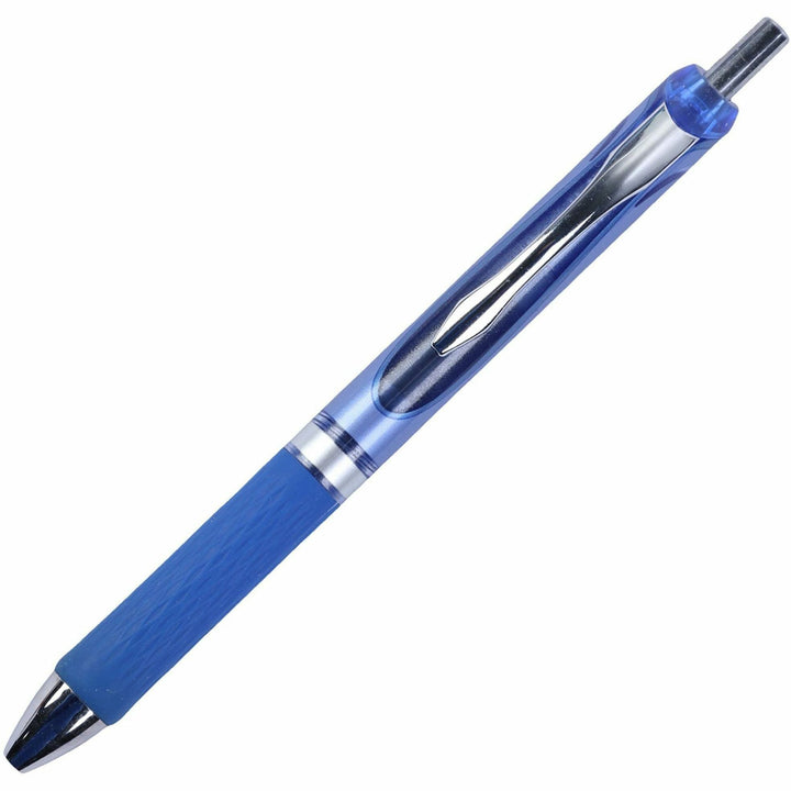 Image of Integra 36200 Retractable Gel Ink Pen, 0.7 mm Medium Pen Point, Retractable, Blue Ink, Gel-based, Blue Barrel, Metal Tip, 1 Dozen