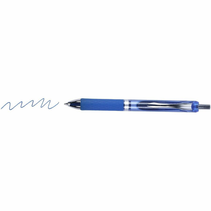 Image of Integra 36200 Retractable Gel Ink Pen, 0.7 mm Medium Pen Point, Retractable, Blue Ink, Gel-based, Blue Barrel, Metal Tip, 1 Dozen