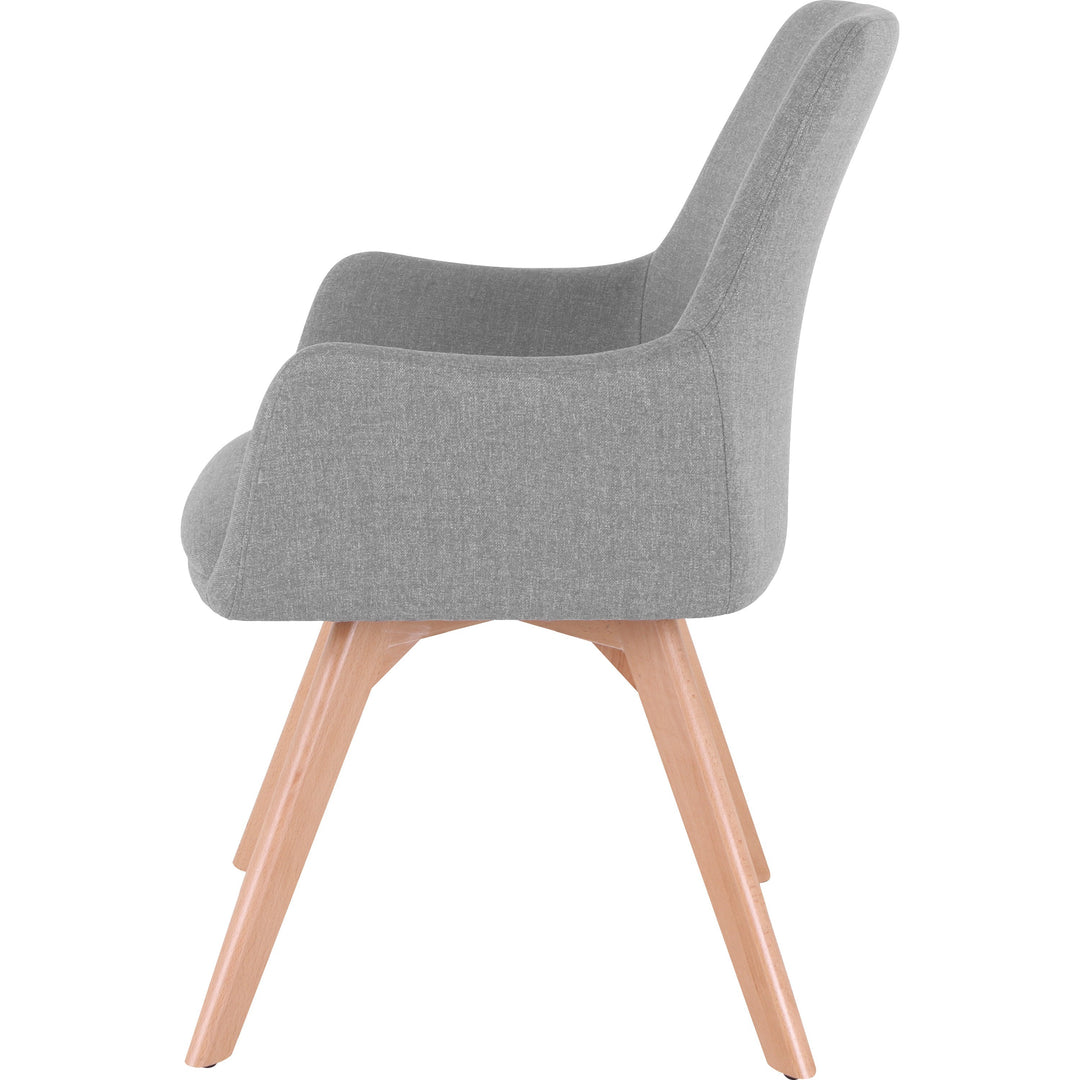 Image of Lorell Guest Chair, Fabric, 25-1/8"x24-3/4"x35", Gray Flannel