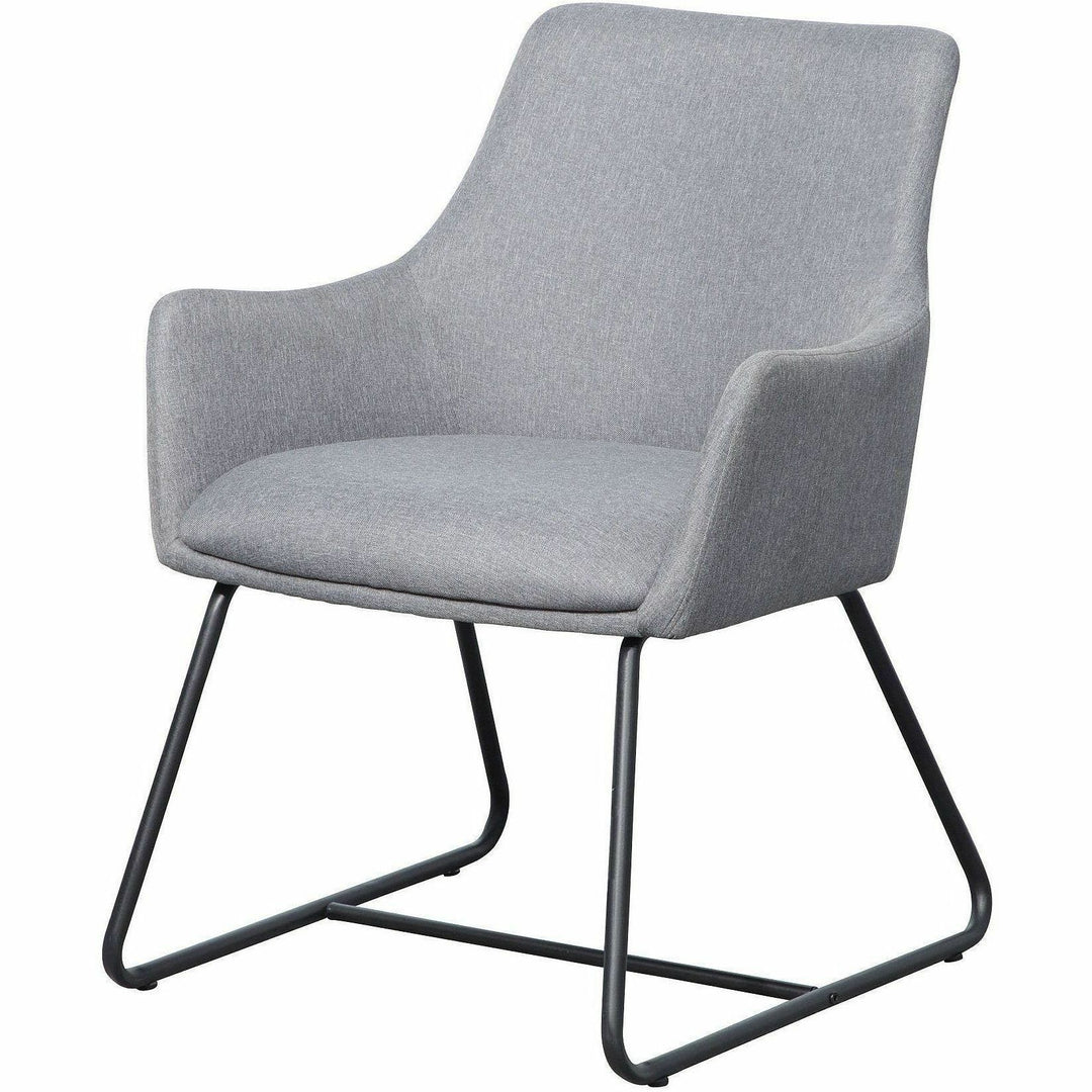 Image of Lorell Guest Chair, Flannel Fabric, 25-1/8"x26-1/8"x33-1/2", Gray
