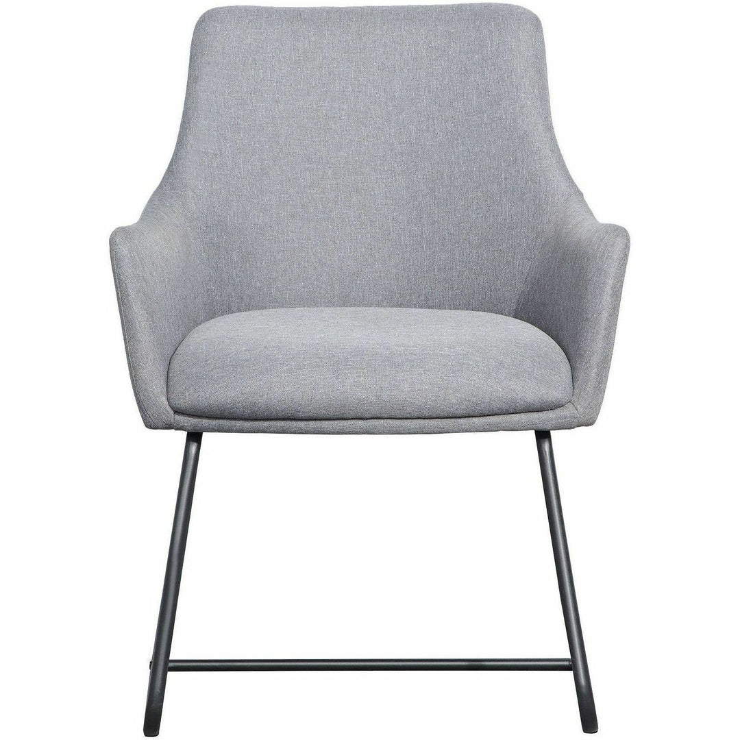 Image of Lorell Guest Chair, Flannel Fabric, 25-1/8"x26-1/8"x33-1/2", Gray