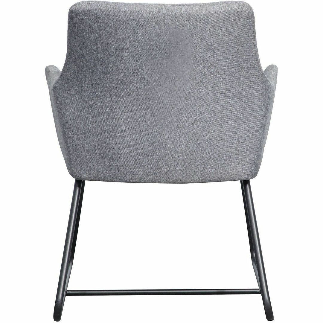 Image of Lorell Guest Chair, Flannel Fabric, 25-1/8"x26-1/8"x33-1/2", Gray