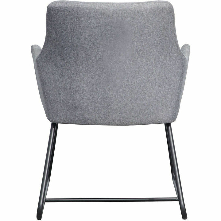Image of Lorell Guest Chair, Flannel Fabric, 25-1/8"x26-1/8"x33-1/2", Gray