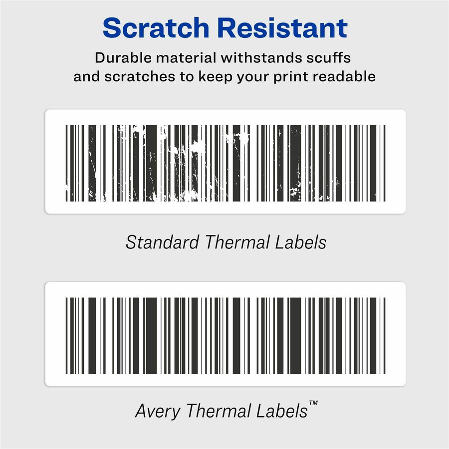 Image of Avery® Multipurpose Thermal Labels, 3.5 x 1.3, White, 350/Roll, 2 Rolls/Box