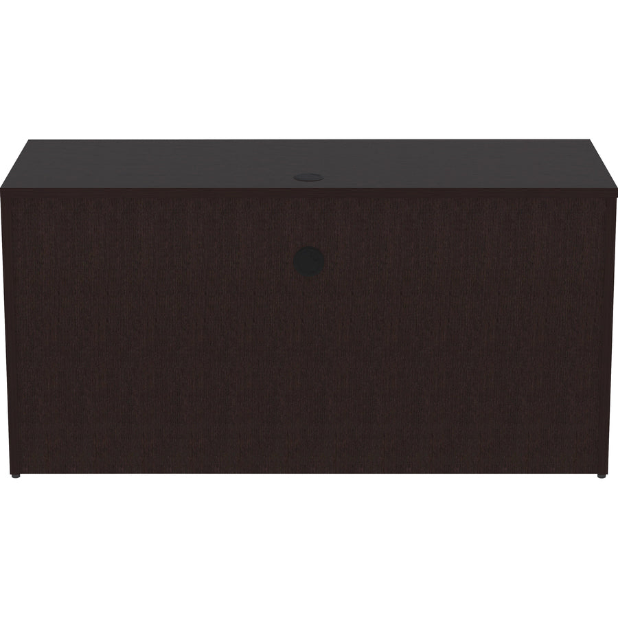 Image of Lorell Credenza Shell, Laminate, 60"x24"x29-1/2", Espresso