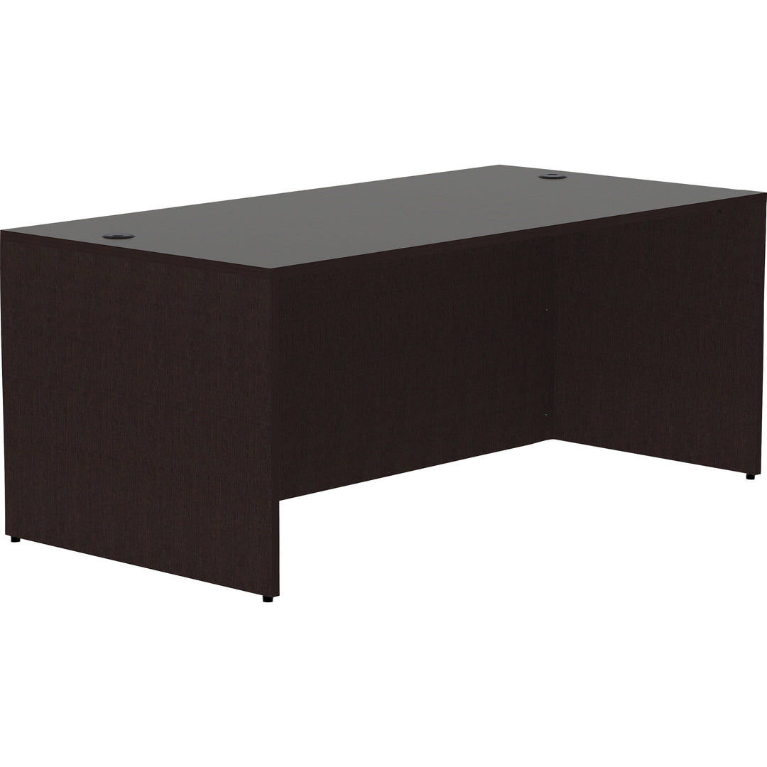 Image of Lorell Desk Shell, Rectangular, 48"x30"x29-1/2", Espresso