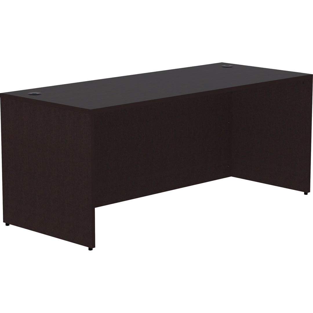 Image of Lorell Desk Shell, Rectangular, 72"x30"x29-1/2", Espresso