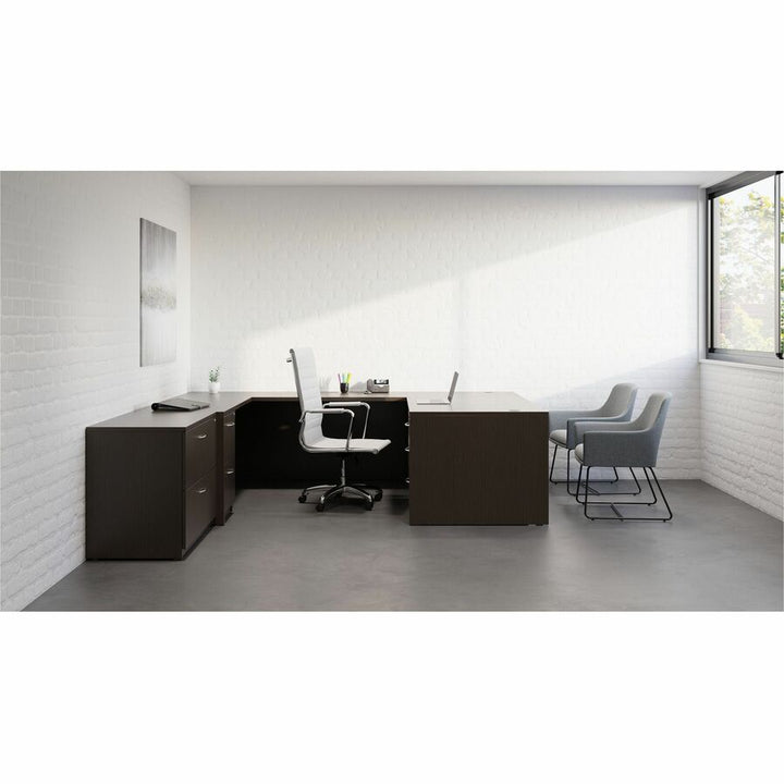Image of Lorell Desk Shell, Rectangular, 72"x36"x29-1/2", Espresso