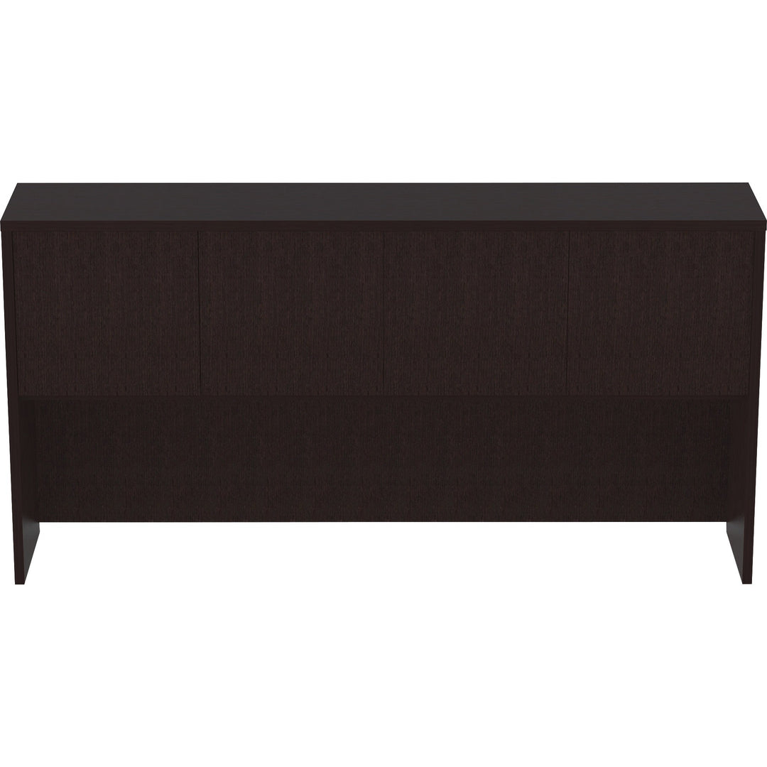 Image of Lorell Hutch, Essentials Laminate, 4 Doors, 72"x15"36", Espresso