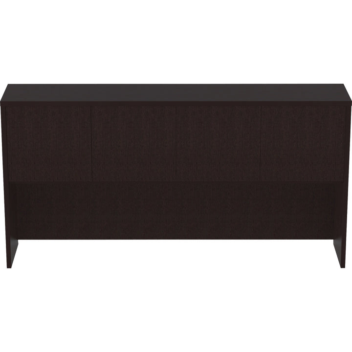 Image of Lorell Hutch, Essentials Laminate, 4 Doors, 72"x15"36", Espresso