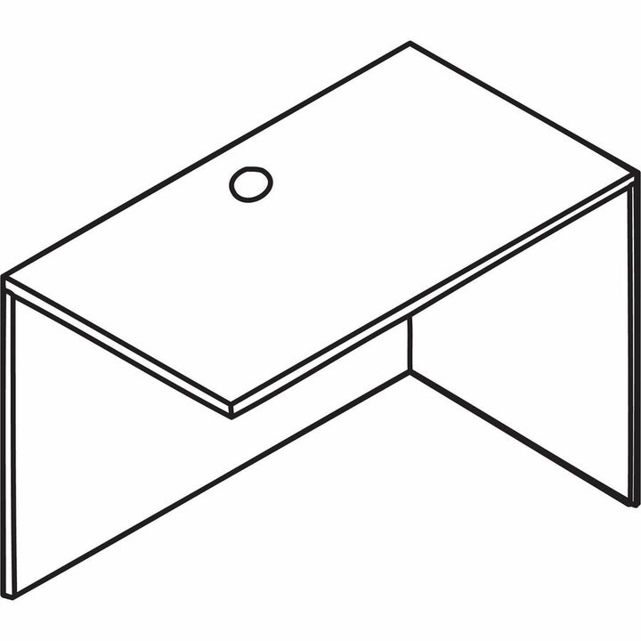 Image of Lorell Return Shell, Laminate, Rectangular, 48"x24"x29-1/2", EPO
