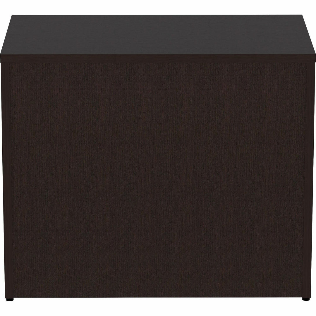 Image of Lorell Lateral File, 2 Drawer, Locking, 36"x22"x29-1/2", Espresso