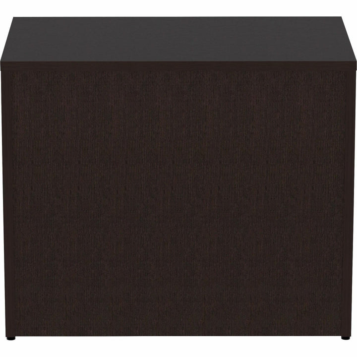 Image of Lorell Lateral File, 2 Drawer, Locking, 36"x22"x29-1/2", Espresso