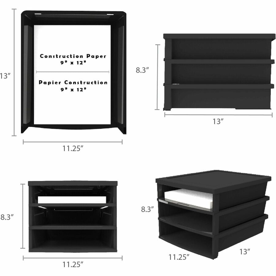 Image of Storex 61642U01C Quick Stack Construction Paper Sorter