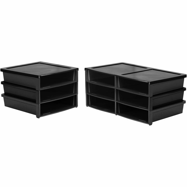 Image of Storex Literature Organizer, 13-3/5"Wx20-1/2"Lx8-7/10"H, Black