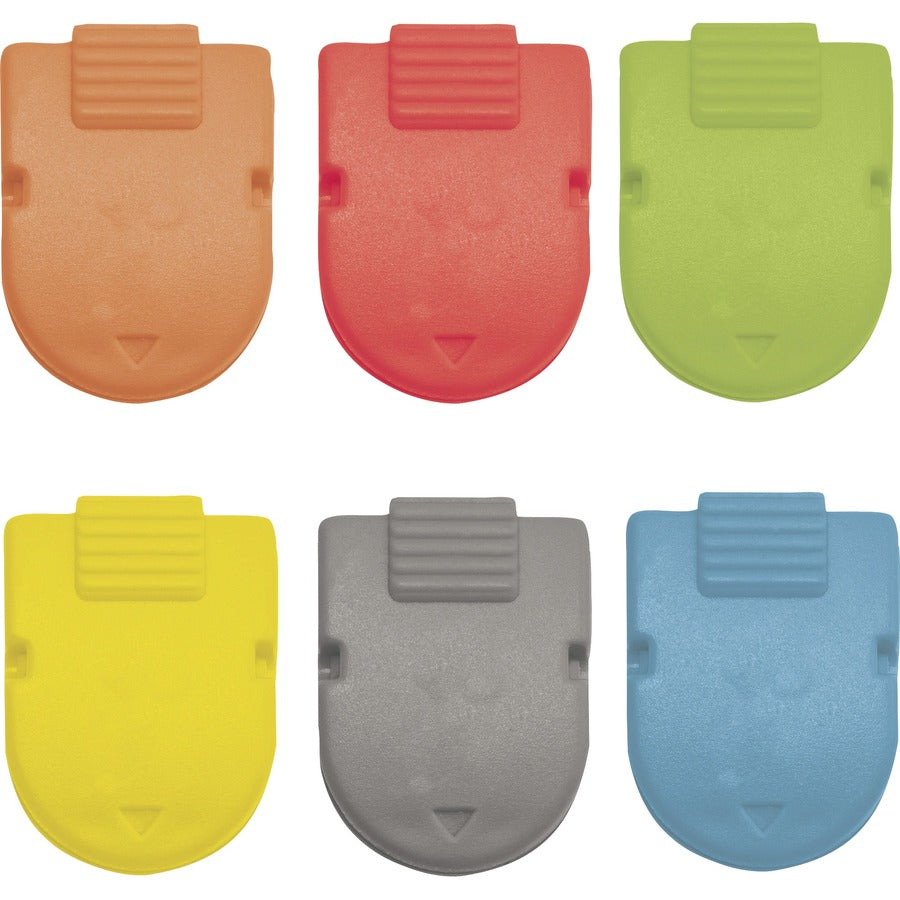 Image of Advantus Clip, Magnetic, 1/2"Wx1"Lx1-2/5"H, 6/PK, Assorted