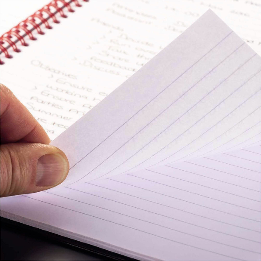 Image of Black N' Red/John Dickinson Notebook, Casebound, 8-1/2"Wx1-7/10"Lx12"H, 3/PK, Black/Red