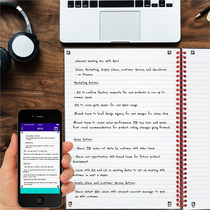 Image of Black N' Red/John Dickinson Notebook, Double-Wire, 8-1/2"Wx1-7/10"Lx12"H, 3/PK, BK/R