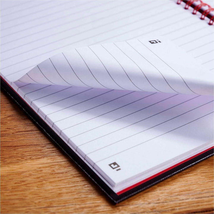 Image of Black N' Red/John Dickinson Notebook, Double-Wire, 8-1/2"Wx1-7/10"Lx12"H, 3/PK, BK/R