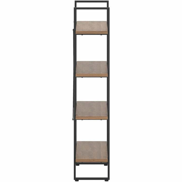 Image of Lorell Bookshelf,4 Shelves,Melamine/Steel,39.4"x11.8"x57.5",WT