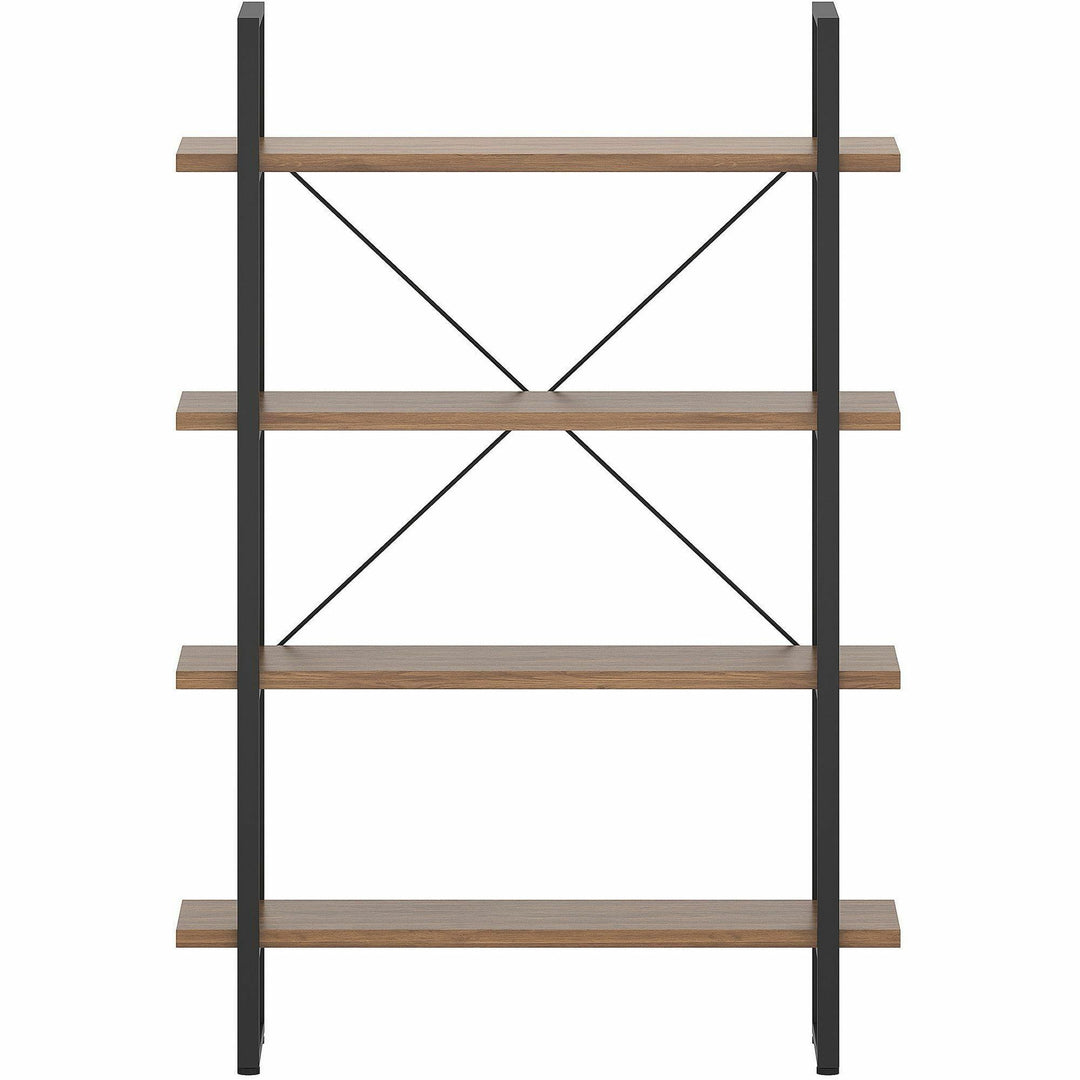 Image of Lorell Bookshelf,4 Shelves,Melamine/Steel,39.4"x11.8"x57.5",WT