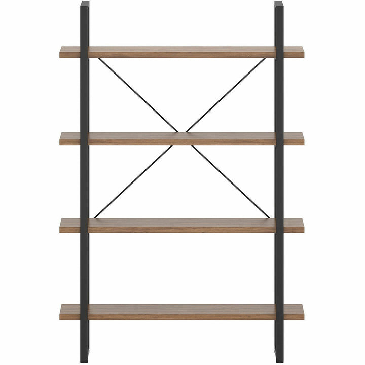 Image of Lorell Bookshelf,4 Shelves,Melamine/Steel,39.4"x11.8"x57.5",WT