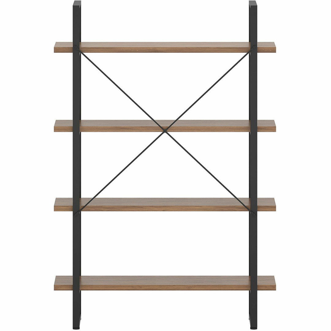 Image of Lorell Bookshelf,4 Shelves,Melamine/Steel,39.4"x11.8"x57.5",WT