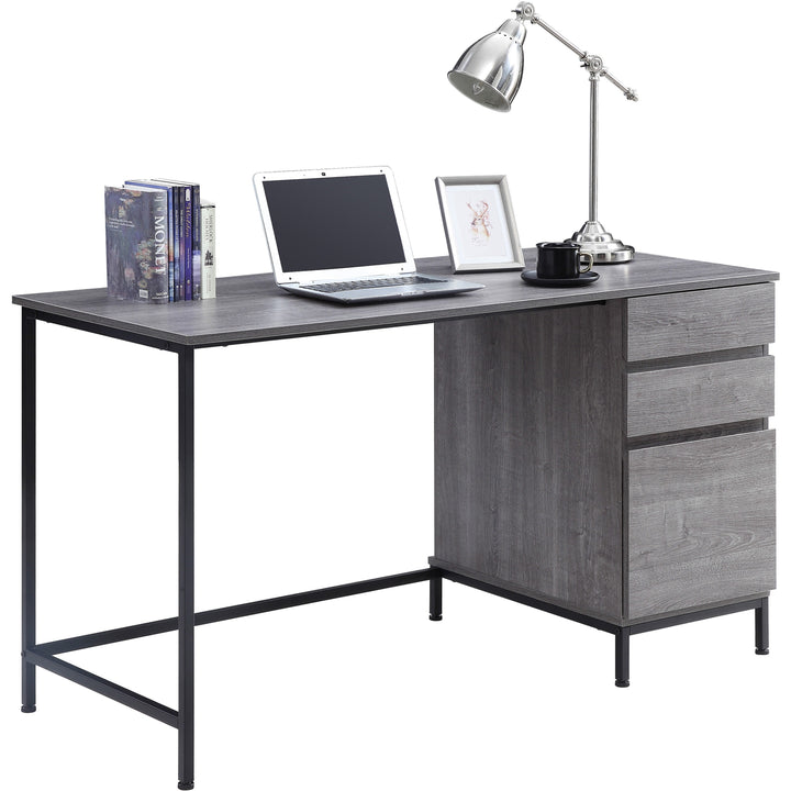 Image of Lorell 97616 SOHO Desk with Side Drawers