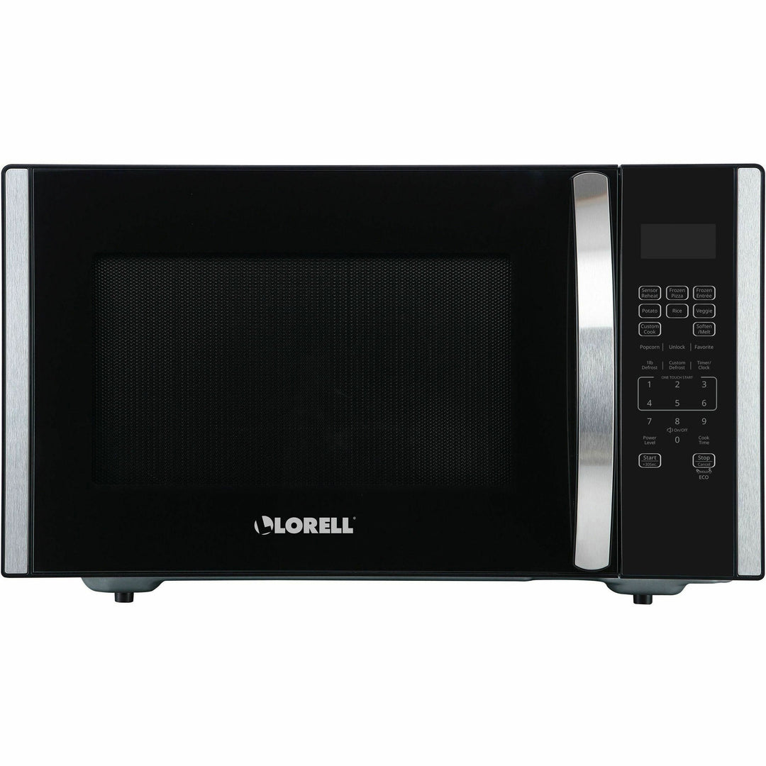 Image of Lorell Microwave, 1.6 cu ft, 21-3/4"Wx19-1/10"Lx12-9/10"H, BK/SR