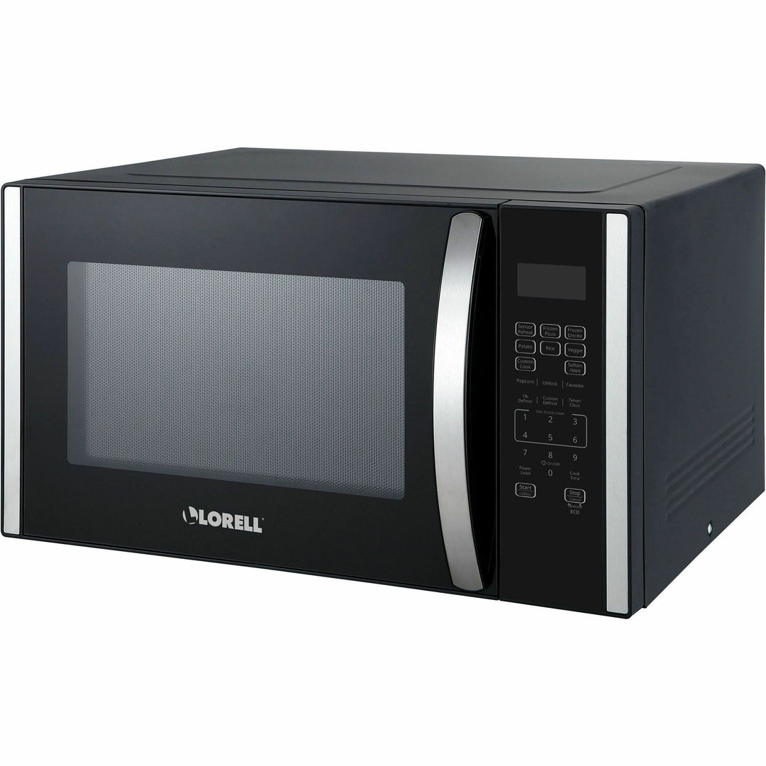Image of Lorell Microwave, 1.6 cu ft, 21-3/4"Wx19-1/10"Lx12-9/10"H, BK/SR