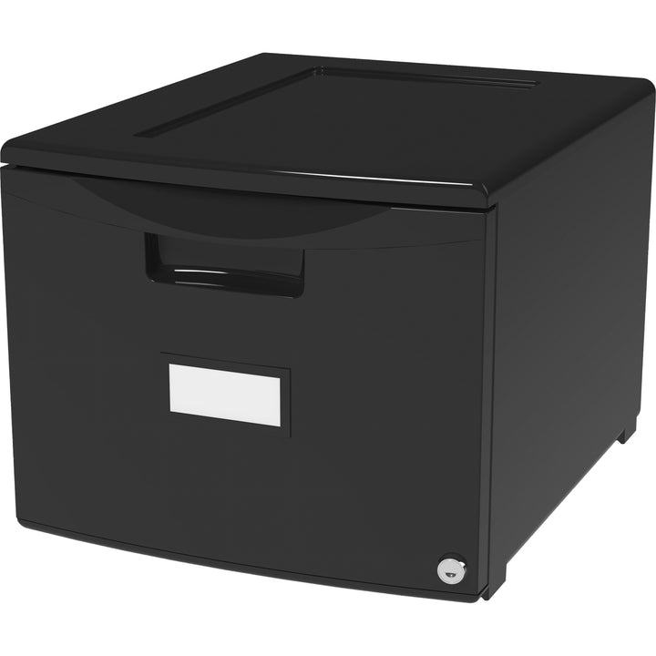 Image of Storex Filing Drawer, Stackable, 14-3/4"Wx18-1/4"Lx12-3/4"H, Black