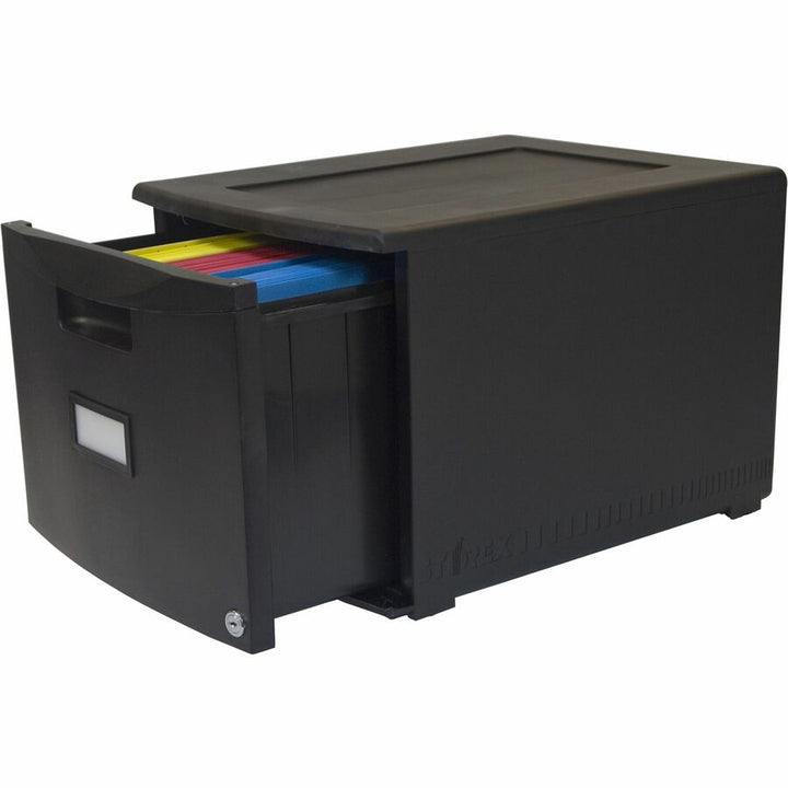 Image of Storex Filing Drawer, Stackable, 14-3/4"Wx18-1/4"Lx12-3/4"H, Black