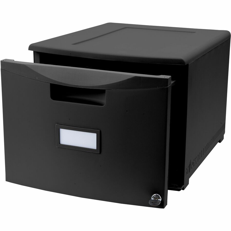 Image of Storex Filing Drawer, Stackable, 14-3/4"Wx18-1/4"Lx12-3/4"H, Black