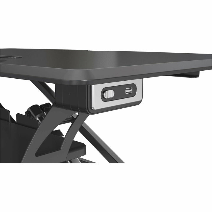 Image of Lorell Desk Riser, USB, Electric, 33-1/2"x20"x19-1/4", BK