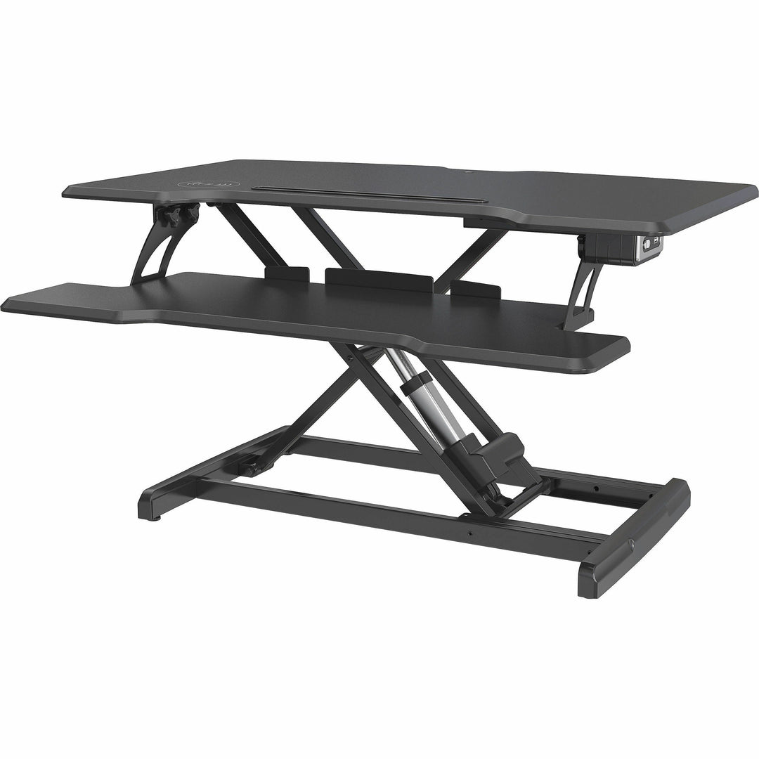 Image of Lorell Desk Riser, USB, Electric, 33-1/2"x20"x19-1/4", BK